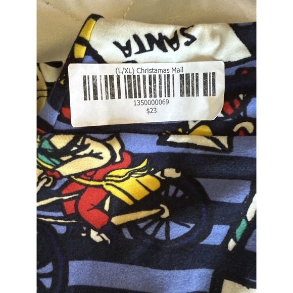 LuLaRoe L/XL  Christmas Mail Leggings - Picture 2 of 2